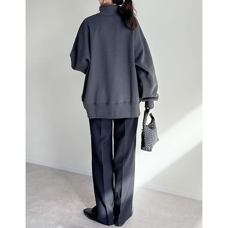 選べる裏起毛オーバーサイズハーフジップスウェット | Re:EDIT | 詳細画像32 