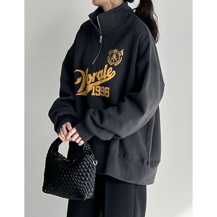 選べる裏起毛オーバーサイズハーフジップスウェット | Re:EDIT | 詳細画像33 