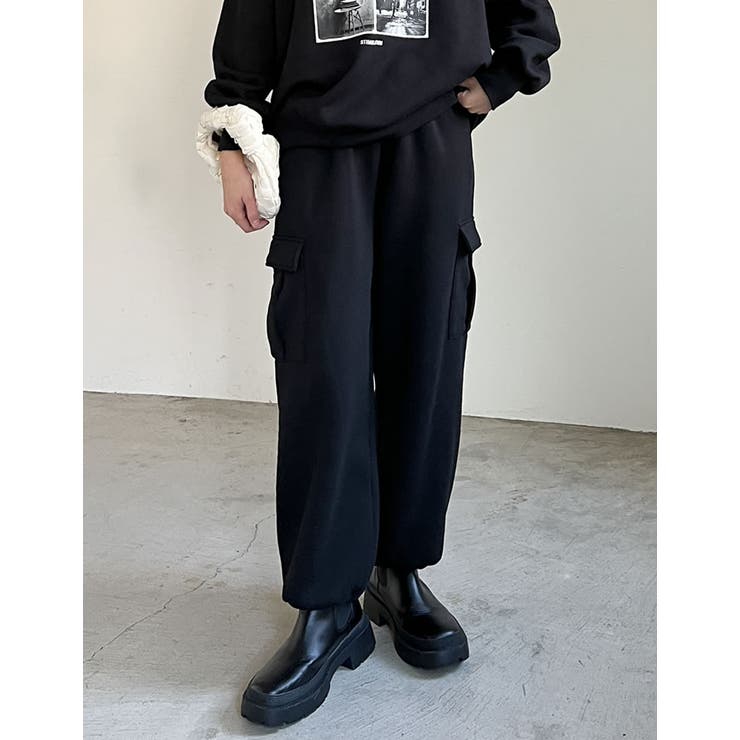 sysorusブラック カーゴパンツ リブ付き 美品　38 裏起毛　秋冬 楽天市場】【全品2BUY15%OFFクーポン】SC/M/Lサイズ [低身長