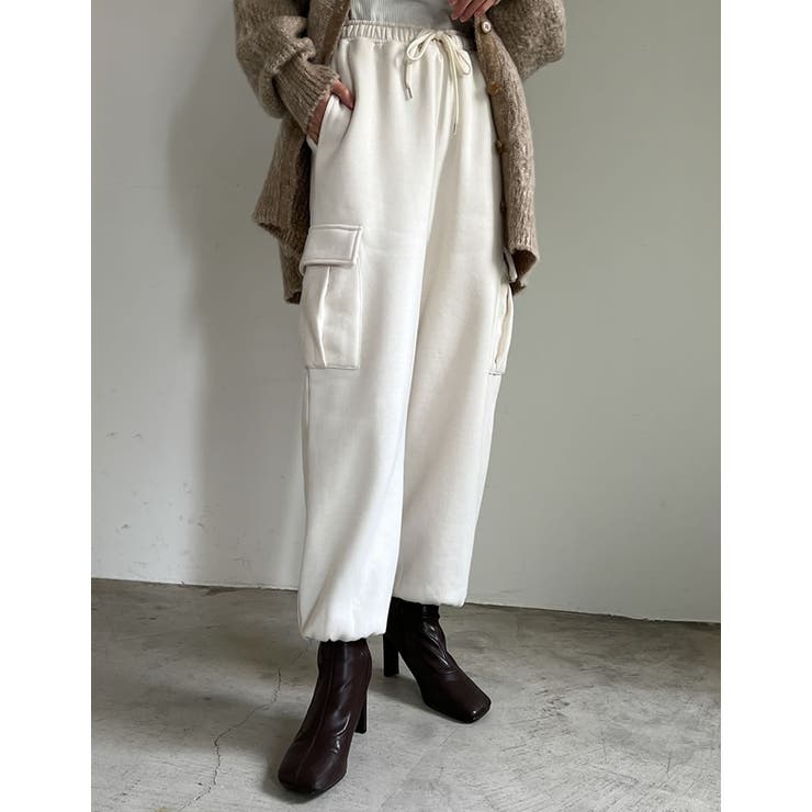 [低身長サイズ有]裏起毛カーゴパンツ | Re:EDIT | 詳細画像24 