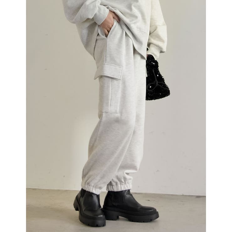 [低身長サイズ有]裏起毛カーゴパンツ | Re:EDIT | 詳細画像32 