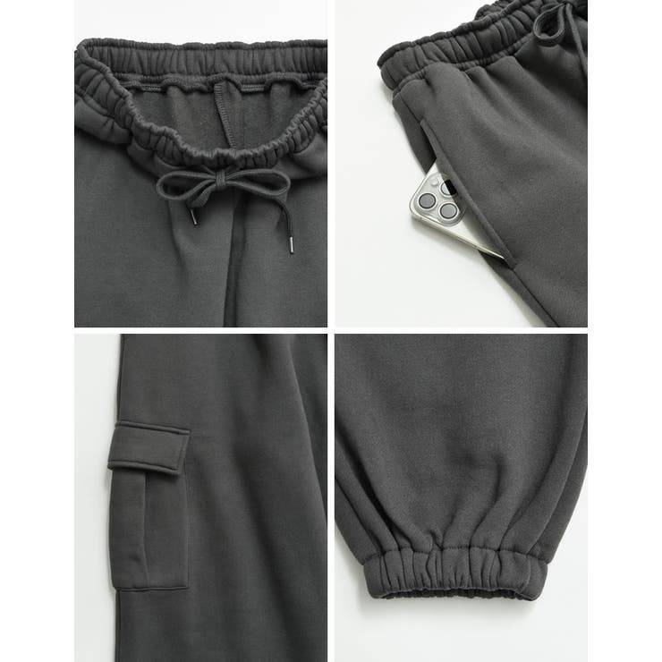 [低身長サイズ有]裏起毛カーゴパンツ | Re:EDIT | 詳細画像35 