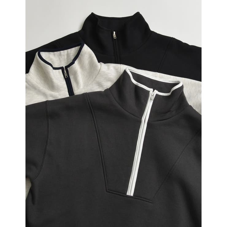 [低身長サイズ有]裏起毛ハーフジップワンピース | Re:EDIT | 詳細画像2 