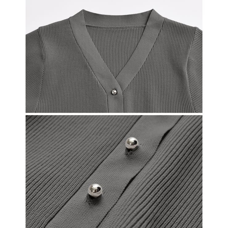 スポンジニットペプラムカーディガン | Re:EDIT | 詳細画像36 