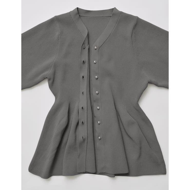 スポンジニットペプラムカーディガン | Re:EDIT | 詳細画像37 