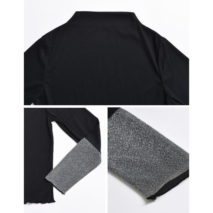 [2024SS PRE ORDER]プチハイネックラメスリーブシアートップス | Re:EDIT | 詳細画像27 