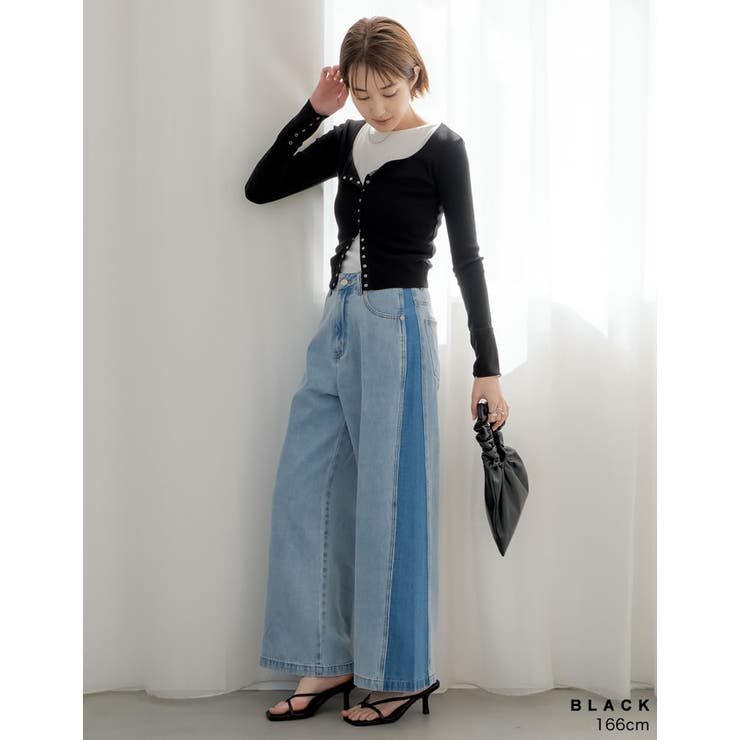 [大きいサイズ有]細ストラップスクエアトゥトングサンダル | Re:EDIT | 詳細画像11 