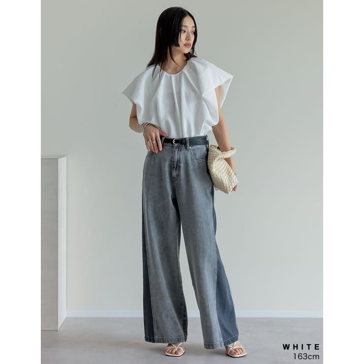 [大きいサイズ有]細ストラップスクエアトゥトングサンダル | Re:EDIT | 詳細画像13 