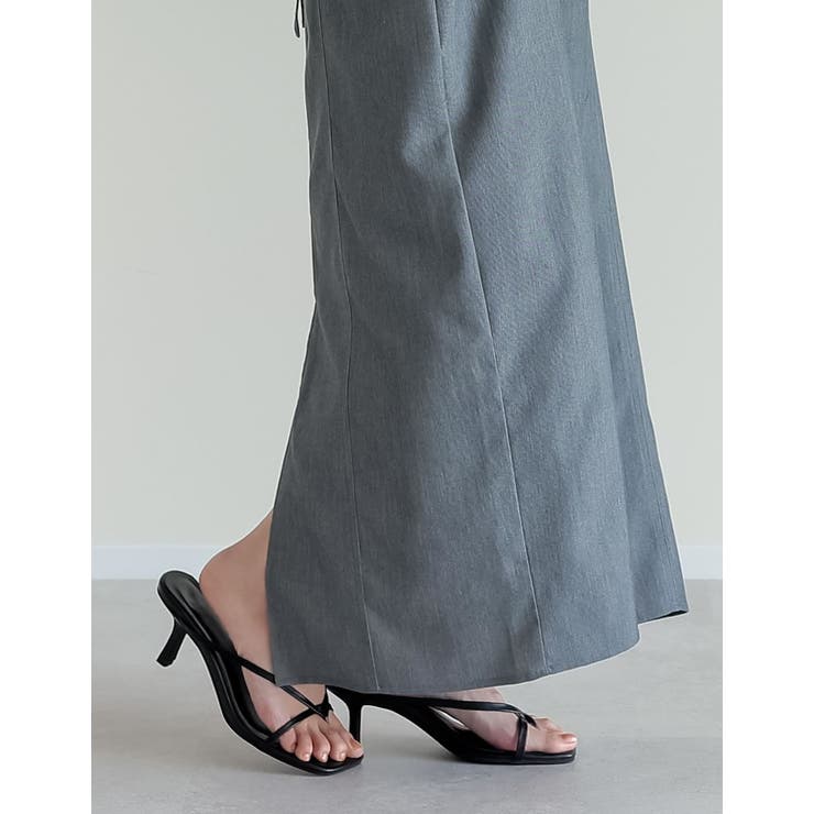 [大きいサイズ有]細ストラップスクエアトゥトングサンダル | Re:EDIT | 詳細画像7 