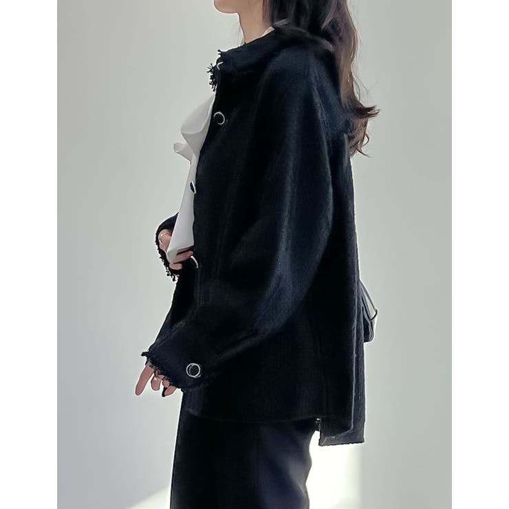 ツイードフリンジステンカラージャケット | Re:EDIT | 詳細画像7 