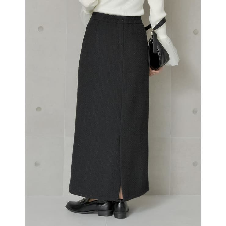 ⭐︎お値下げ⭐︎購入時から半額✨【お上品で美人見え】ツイードナローロングスカート お上品で美人見え】ファンシーツイードナローロングスカート | La
