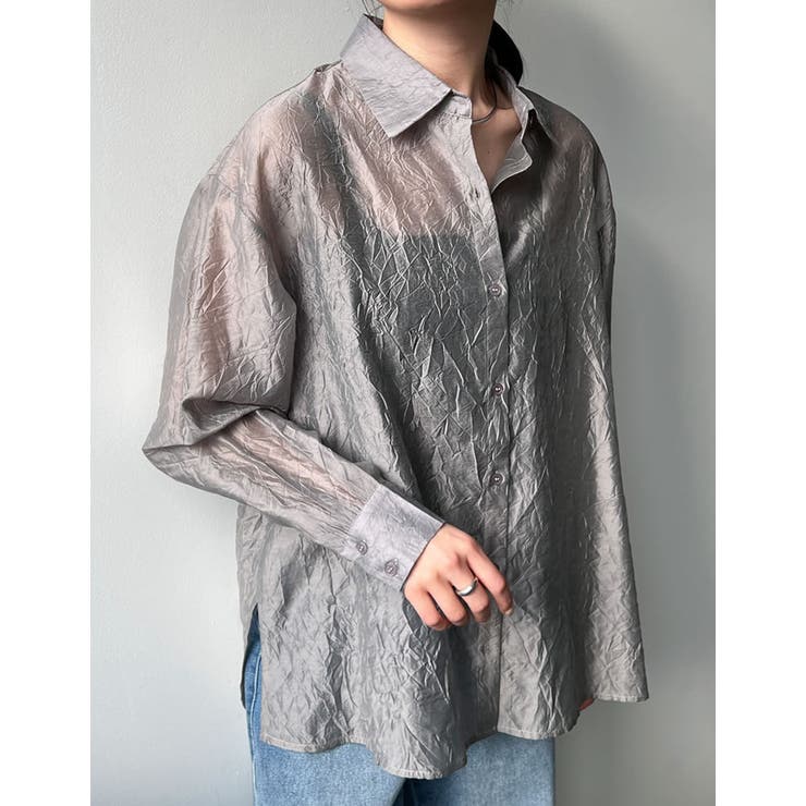 シアーワッシャーシャツ | Re:EDIT | 詳細画像17 