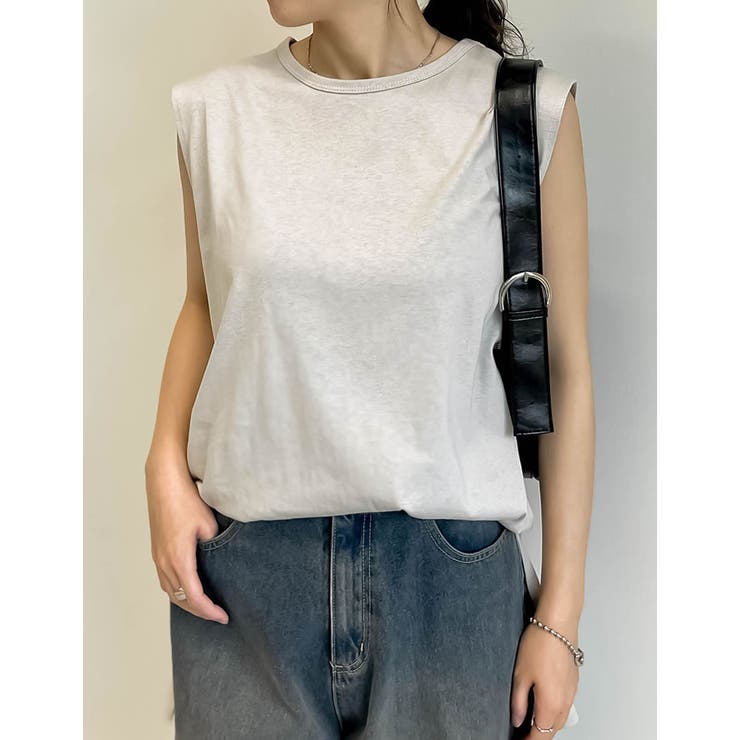 [二の腕すっきり]コットンフレンチスリーブチュニックTシャツ | Re:EDIT | 詳細画像17 