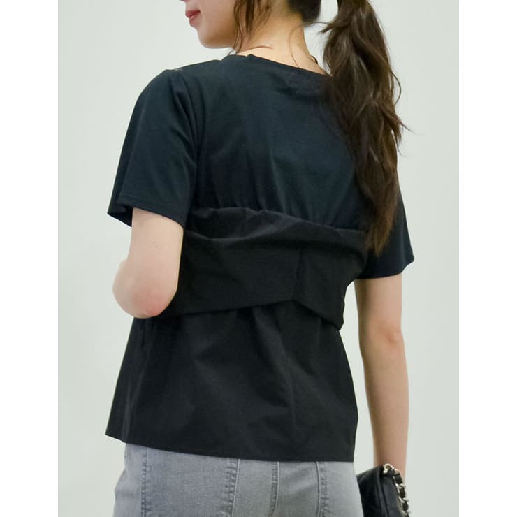 2024SS COLLECTION]ビスチェドッキングTシャツ[品番