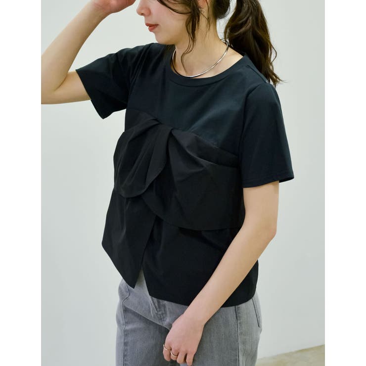 tシャツ ビスチェ ドッキング Tシャツ レディース Amazon | [ビス] Tシャツ ビスチェドッキングデザインロングT