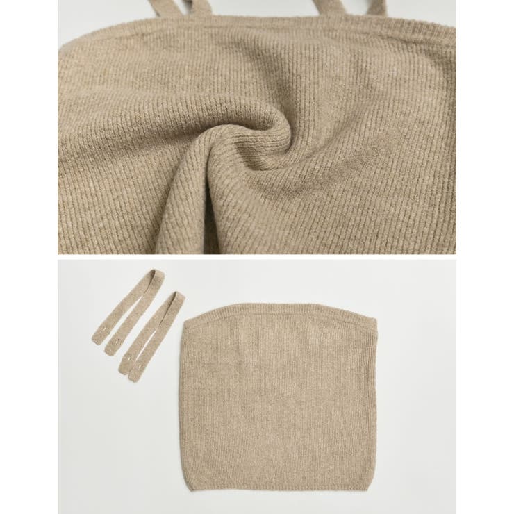 2WAYスパンコールラメミックスニットビスチェ | Re:EDIT | 詳細画像16 