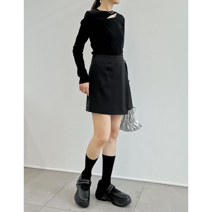 2WAYエプロン付きミニスカートパンツ | Re:EDIT | 詳細画像10 