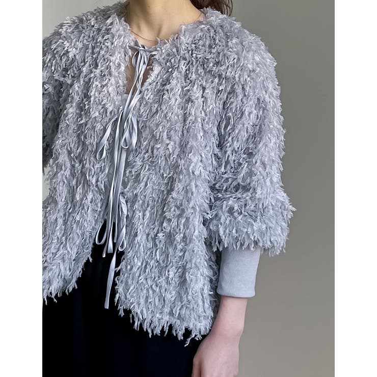 前後2WAYフェザーリボンボリュームスリーブカーディガン | Re:EDIT | 詳細画像13 