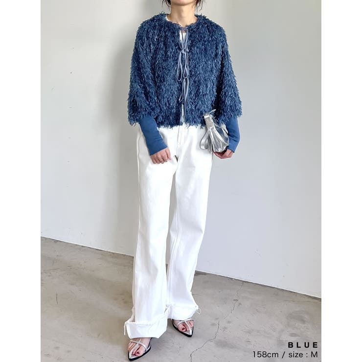 前後2WAYフェザーリボンボリュームスリーブカーディガン | Re:EDIT | 詳細画像25 