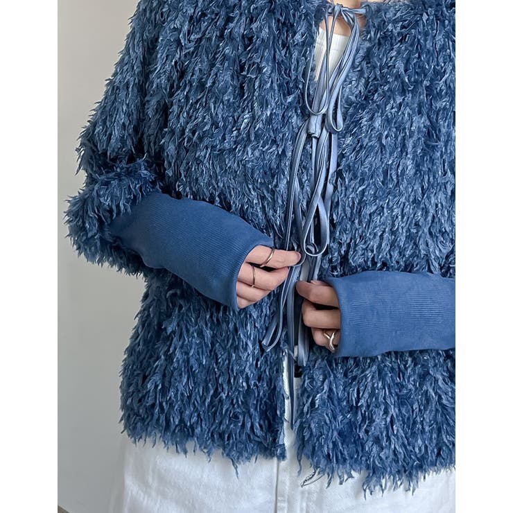 前後2WAYフェザーリボンボリュームスリーブカーディガン | Re:EDIT | 詳細画像27 