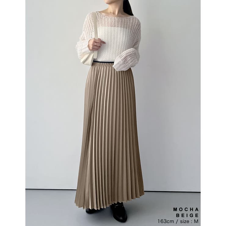 [低身長サイズ有]グリッタープリーツスカート | Re:EDIT | 詳細画像14 