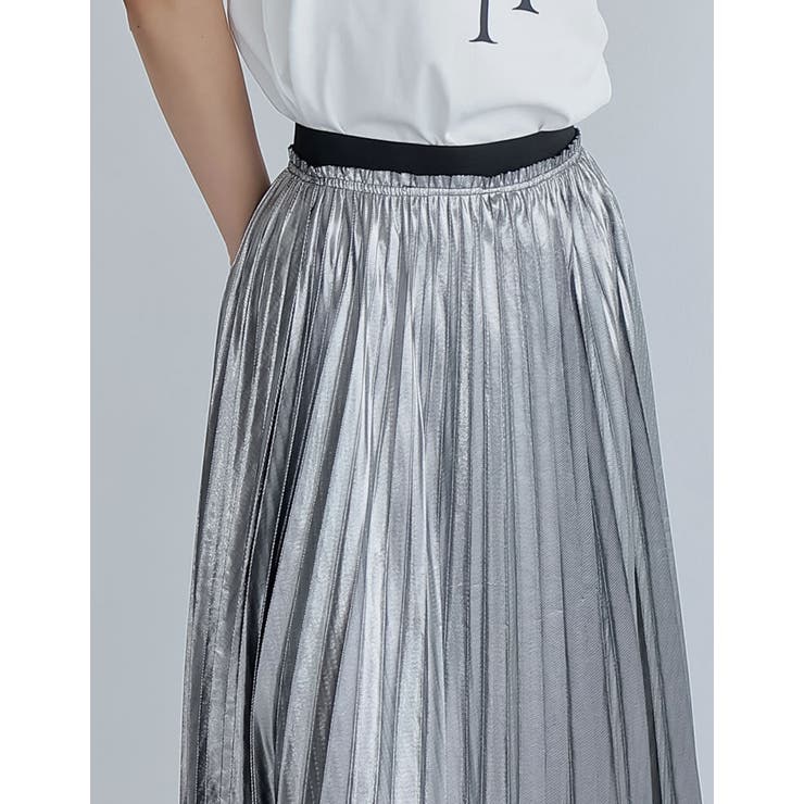 [低身長サイズ有]グリッタープリーツスカート | Re:EDIT | 詳細画像7 