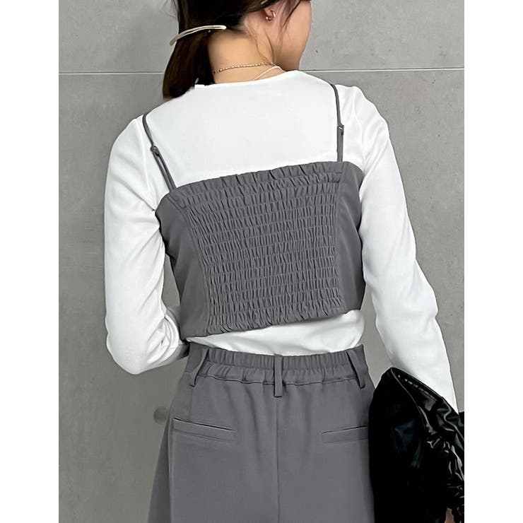 ソフトツイルキャミベアビスチェ[品番：GS000021958]｜Re:EDIT