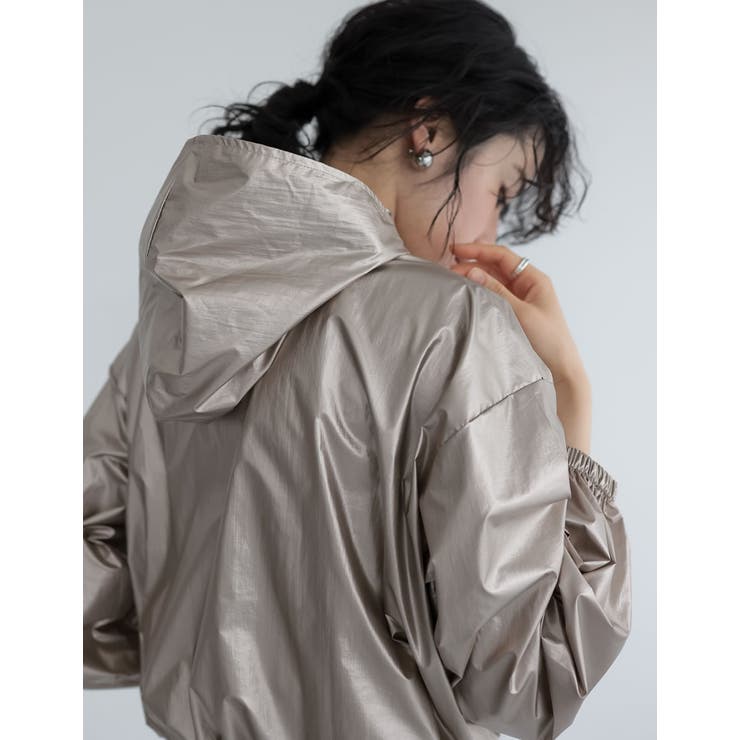 ナイロンシマーメタリックor無地アノラックパーカー | Re:EDIT | 詳細画像30 
