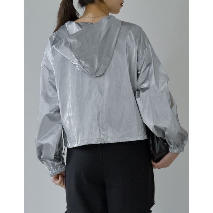 ナイロンシマーメタリックor無地アノラックパーカー | Re:EDIT | 詳細画像33 