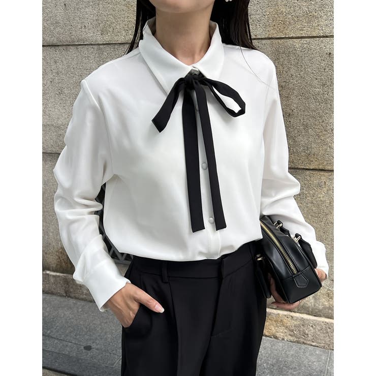 2WAYボウタイシャツブラウス | Re:EDIT | 詳細画像6 