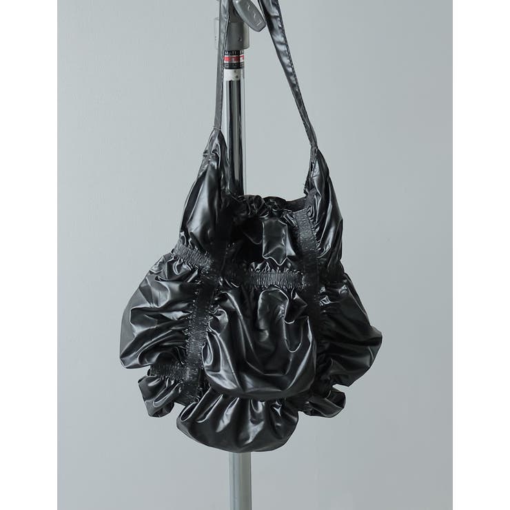 ブラック | シャーリングメタリックトートバッグ | Re:EDIT