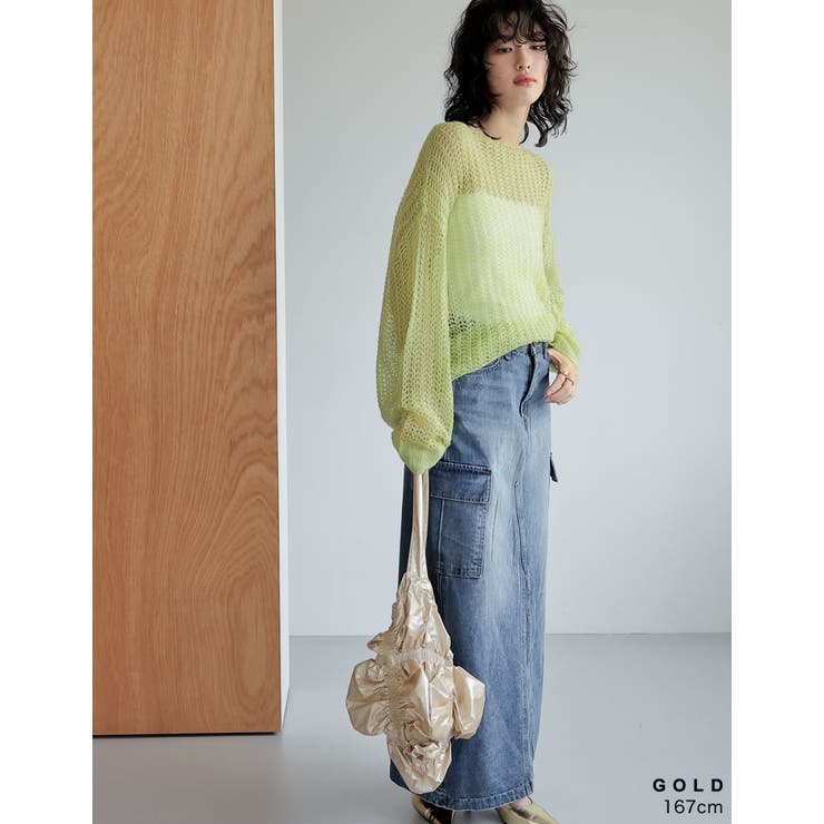 シャーリングメタリックトートバッグ | Re:EDIT | 詳細画像9 