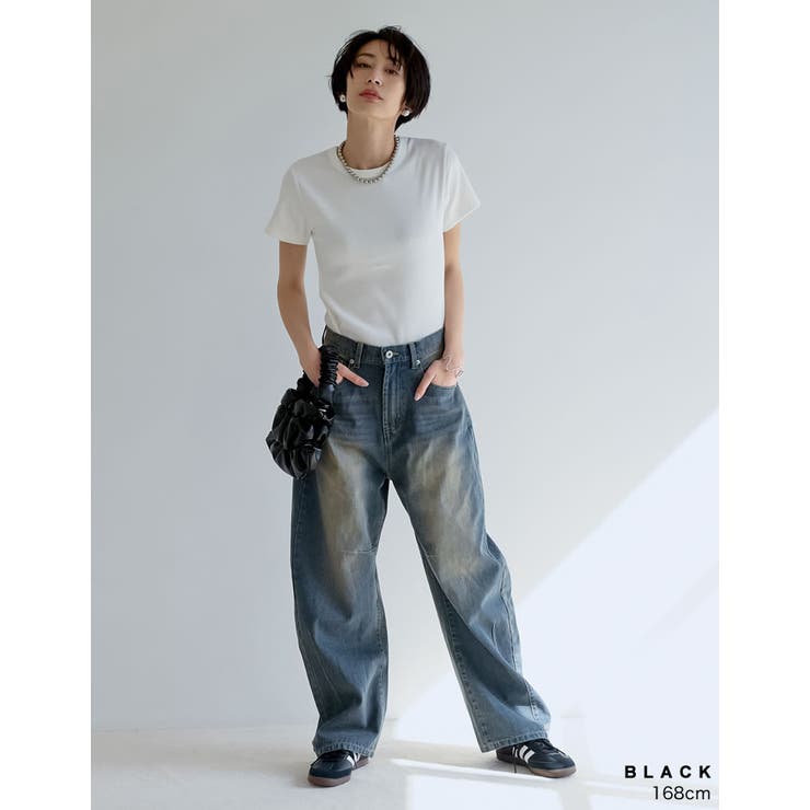 フェイクレザーギャザーハンドバッグ | Re:EDIT | 詳細画像6 