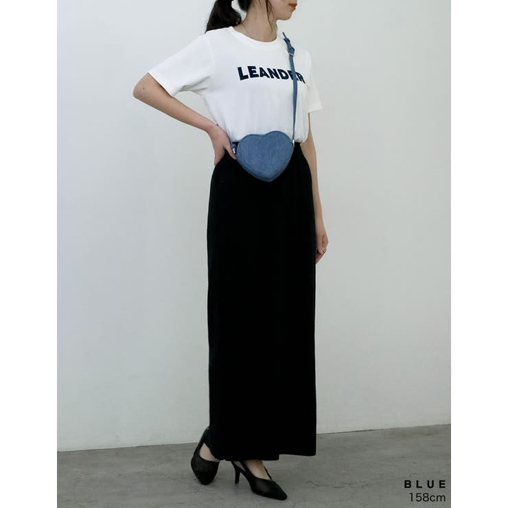 デニムライクハートショルダーバッグ | Re:EDIT | 詳細画像4 