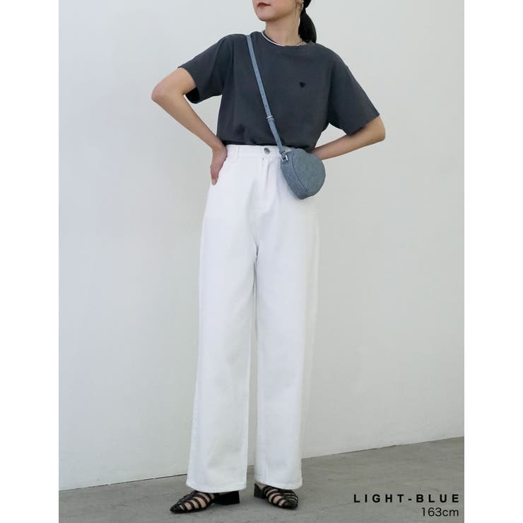 デニムライクハートショルダーバッグ | Re:EDIT | 詳細画像7 