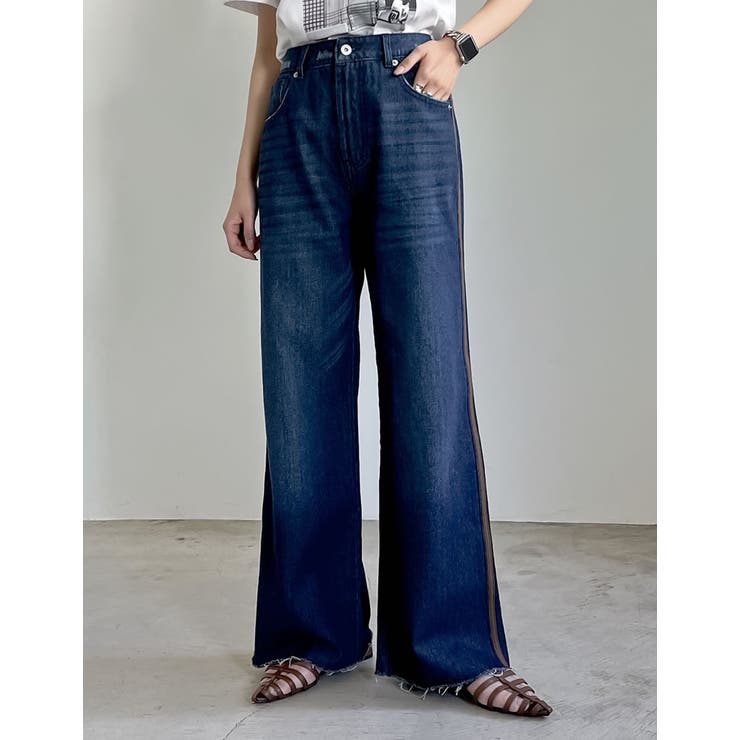 [2024SSCOLLECTION][低身長 高身長サイズ有]コットンデニムサイ… | Re:EDIT | 詳細画像11 