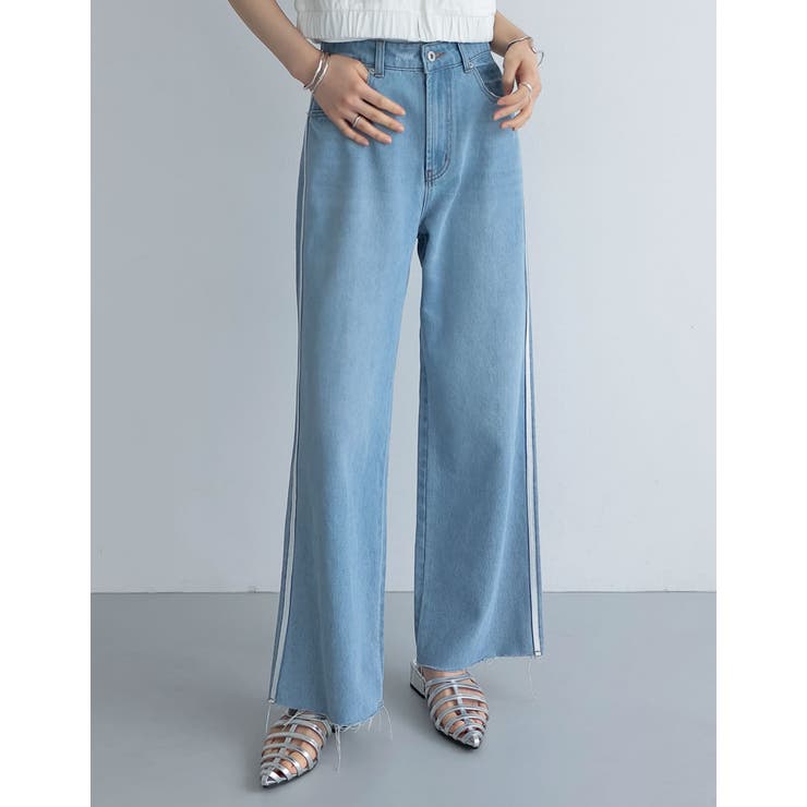 [2024SSCOLLECTION][低身長 高身長サイズ有]コットンデニムサイ… | Re:EDIT | 詳細画像2 