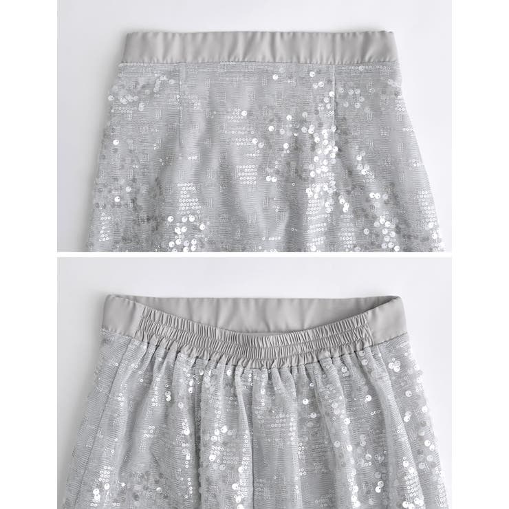 [低身長サイズ有]スパンコールナロースカート | Re:EDIT | 詳細画像26 