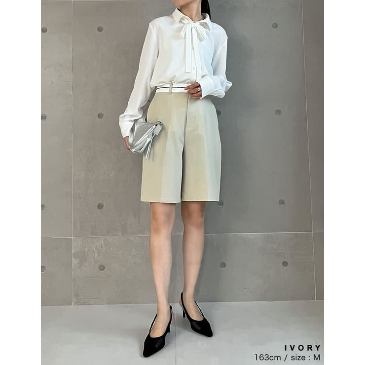 ライトツイルマーベルトウエストデザインショートパンツ | Re:EDIT | 詳細画像29 