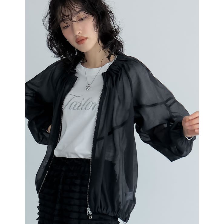 2024SS COLLECTION]マイクロリップルオーガンジーブルゾン[品番