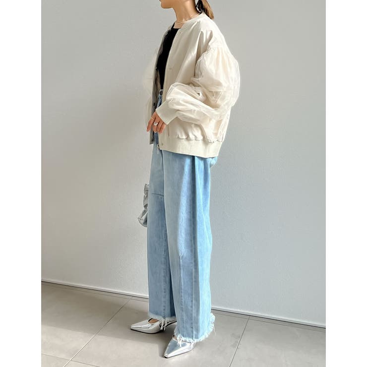 チュールレイヤードブルゾン DOLLUPOOPS（ドールアップウップス）の「<doll up oops