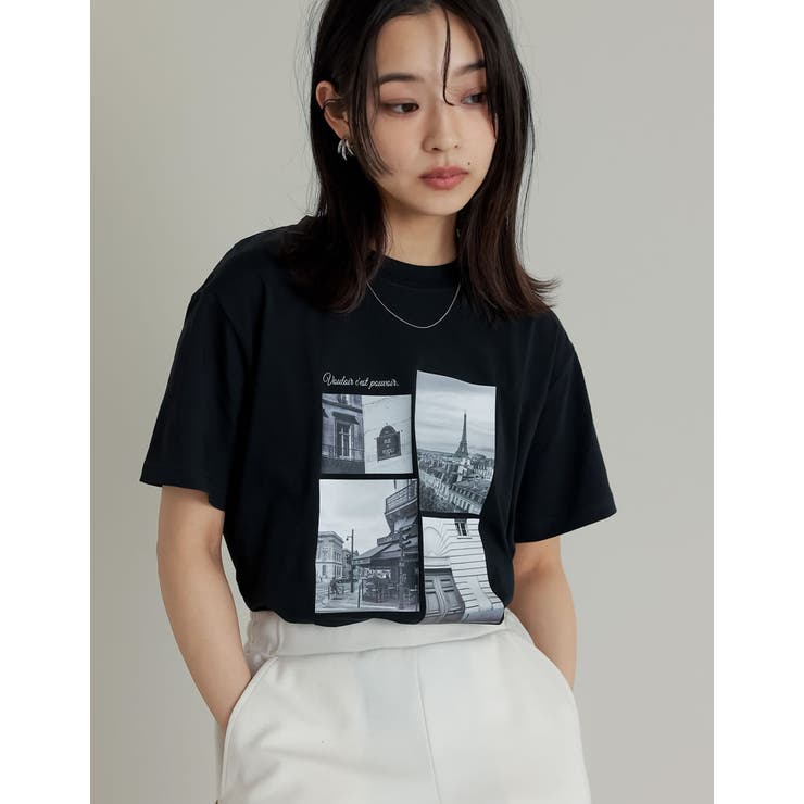 やったyaltuta シーンナリーフォトプリントTシャツ - トップス通販 | 人気