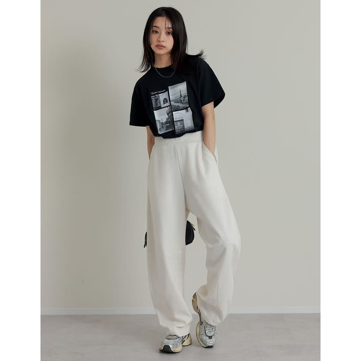 UVカット][接触冷感][紫外線対策]シーンナリーフォトプリントTシャツ