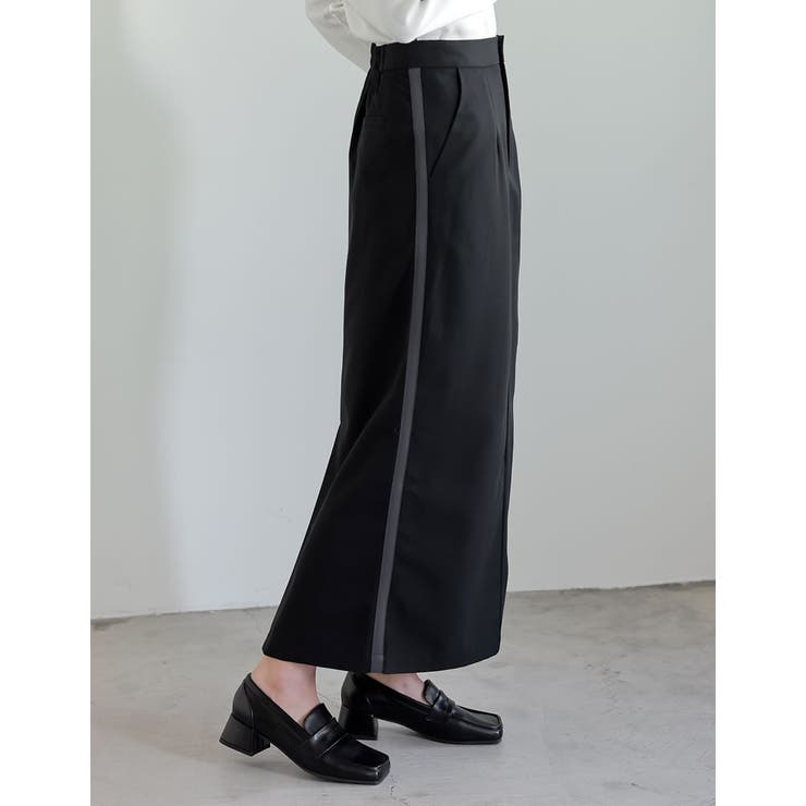 ライトツイルサイドラインor無地ナロースカート | Re:EDIT | 詳細画像3 