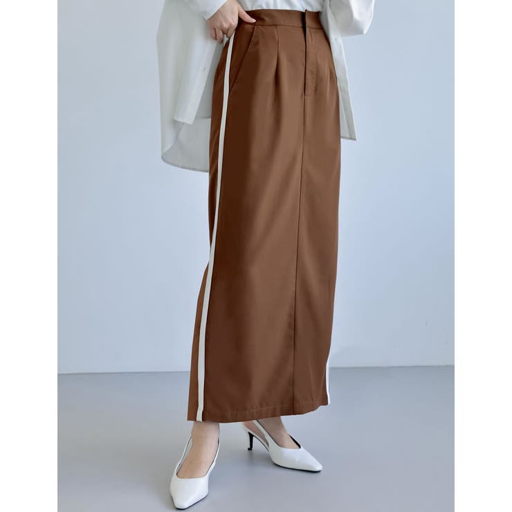 ライトツイルサイドラインor無地ナロースカート | Re:EDIT | 詳細画像8 