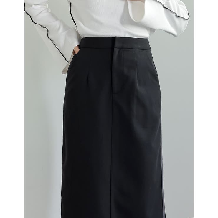 ライトツイルサイドラインor無地ナロースカート | Re:EDIT | 詳細画像24 