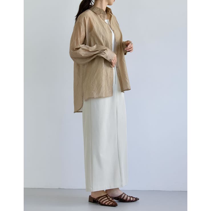 ライトツイルサイドラインor無地ナロースカート | Re:EDIT | 詳細画像27 