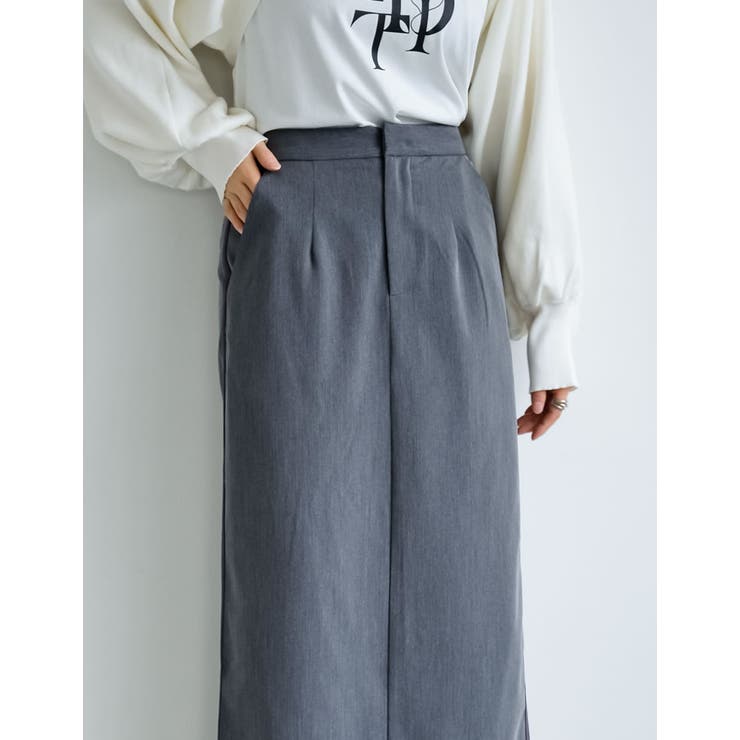 ライトツイルサイドラインor無地ナロースカート | Re:EDIT | 詳細画像32 