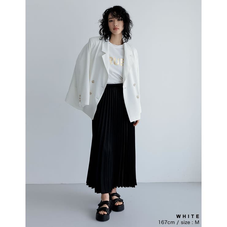 サテンダブルテーラードジャケット | Re:EDIT | 詳細画像11 