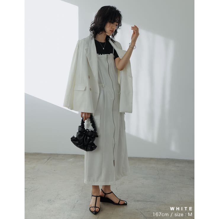 エストネーション★未使用★ダブルカラージャケット★シルクサテンカラー★グレー エストネーション☆未使用☆ダブルカラージャケット☆シルク